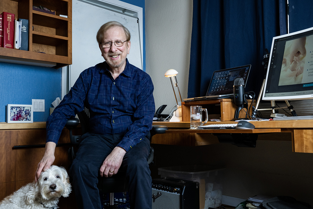 Russ Lehrman in his office.