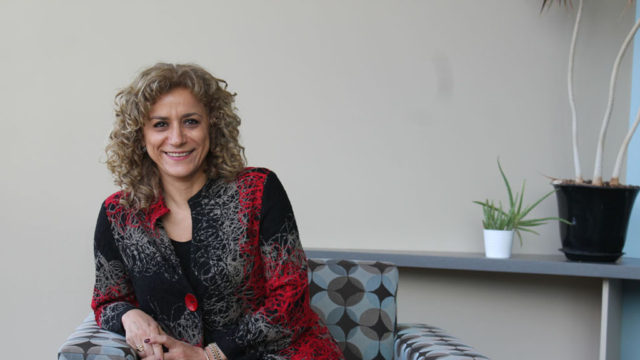 portrait of Azita Saleki-Gerhardt (BS ’88, MS ’91, PhD ’93)