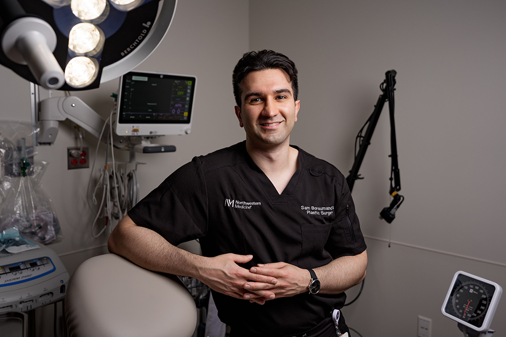 Sam Boroumond portrait in a surgical suite