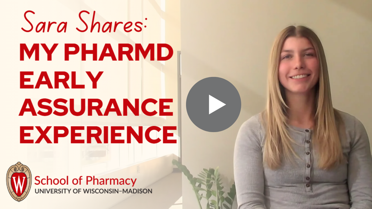 Video thumbnail of Sara, Early Assurance student with play button