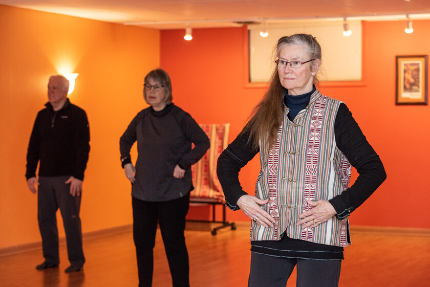 Betty Chewning practicing Tai Chi Prime