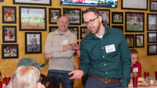Associate Dean for Advancement David Mott held an event in Milwaukee to reunite alumni.
