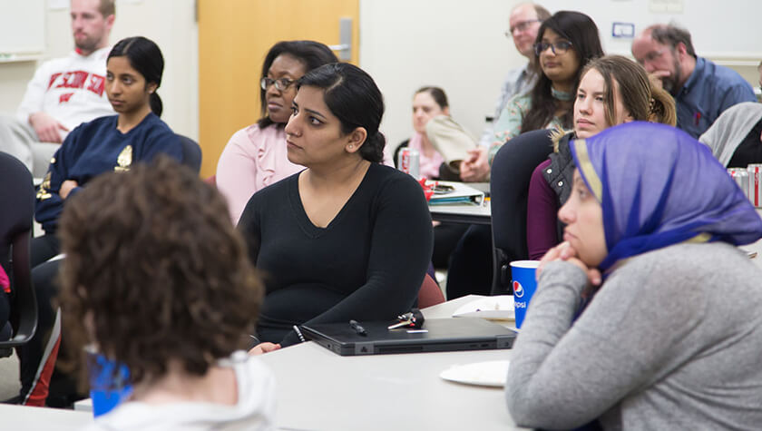 Students in the School’s Health Services Research in Pharmacy graduate program.