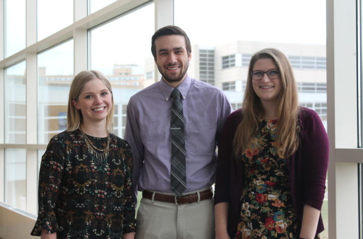 DPH-3 students Meredith Frey, Eric Friestrom, and Marnie Janson