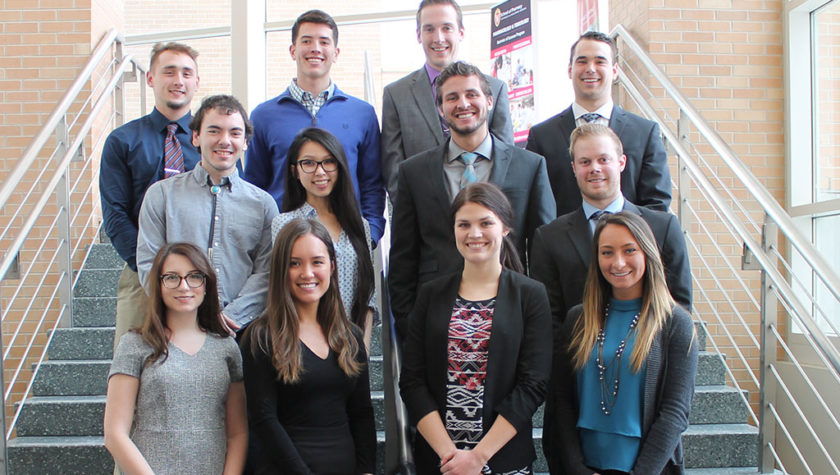 (top row, left to right) Jalen McMartin, Gregory Norsten, Graham Edwardson, Dean Bowen, (second row) Nicholas Friedlander, Angeline Ngo, Griffin Budde, Bernard Brooks, (front row) Karolina Myrda, Mercedes Kile, Paige Edwards, and Tessa Burghardt.