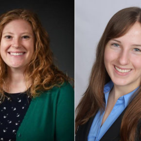 headshots of Kathryn Zaborowski (PharmD '17) and Katie Kuecker (PharmD '17), 2018 Walmart Scholars.