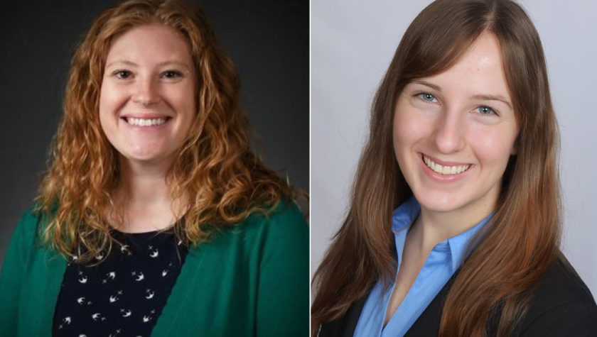 headshots of Kathryn Zaborowski (PharmD '17) and Katie Kuecker (PharmD '17), 2018 Walmart Scholars.