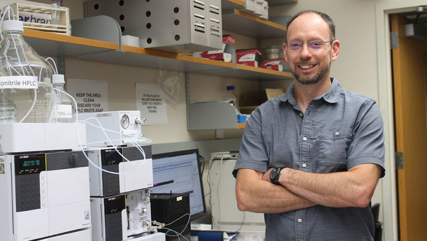 Tim Bugni in his lab