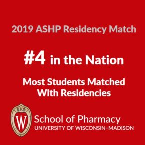 2019 Residency Match - SoP is #4 in the nation for most students matched with residencies