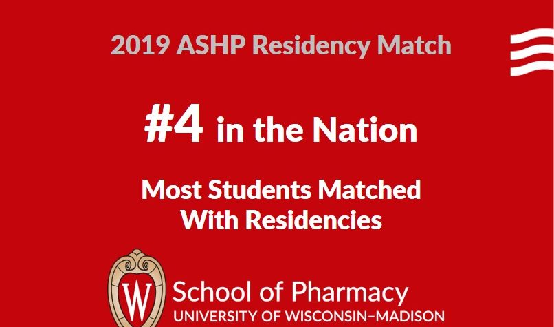 2019 Residency Match - SoP is #4 in the nation for most students matched with residencies