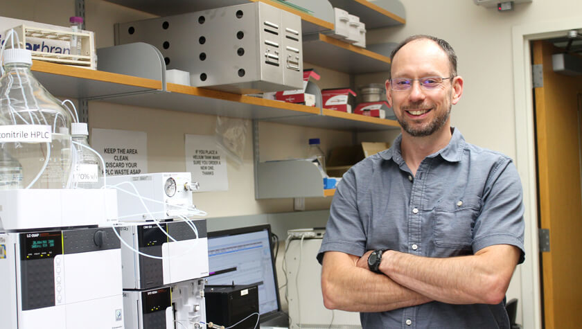 Tim Bugni in his lab