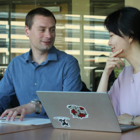 Assistant Professor Kevin Look and researcher Nam Hyo Kim
