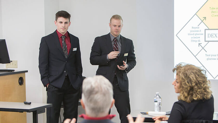 PharmD students Bernard Brooks and Dakota