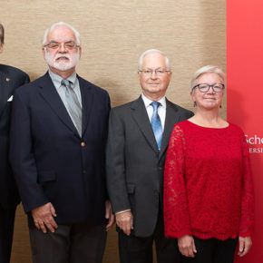 Portrait of 2019 Citation of Merit recipients Eric Goldman (accepting on behalf of Sanford Bolton), Art Schuna, Thomas Rosanske, and Jeanette Roberts.