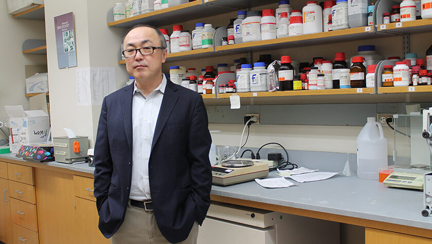 Glen Kwon in his lab