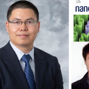 portraits of Dr. Quanyin Hu and postdoctoral researcher Jun Liu and Nano Today cover