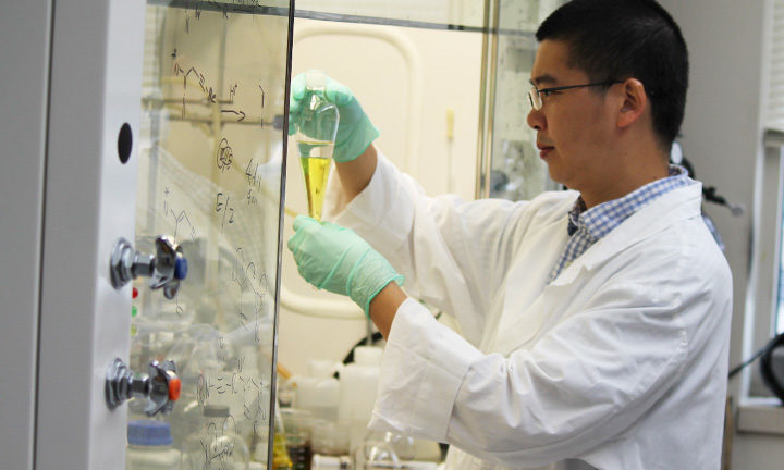 Dr. Zhi-Xiong Ma at work in the MCC Laboratory.