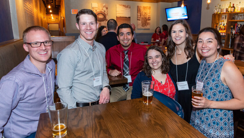 Alumni gathered at Coopers Tavern in Madison, Wis., for the Madison Alumni Innovators event and reception, hosted by the School of Pharmacy. | Photo by Ingrid Laas