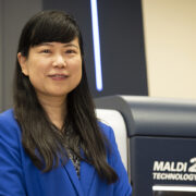 Lingjun Li in her lab