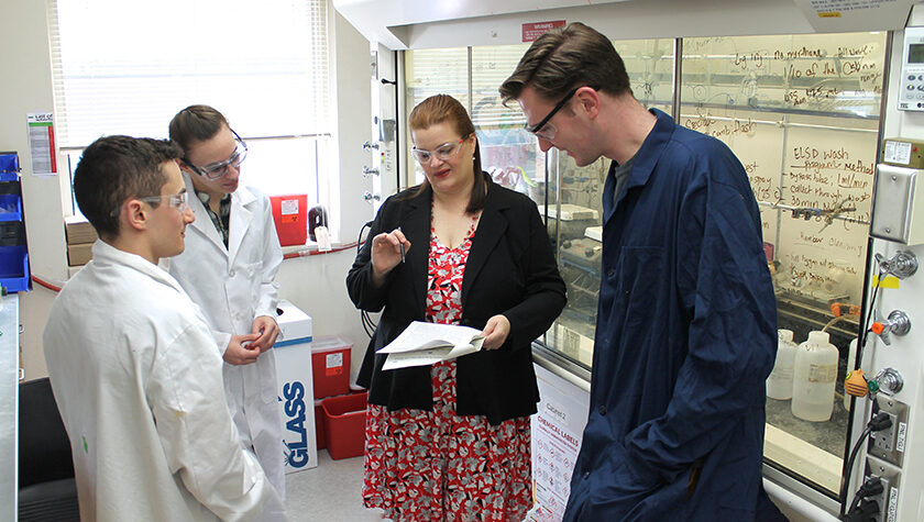 Associate Professor Jennifer Golden with lab members