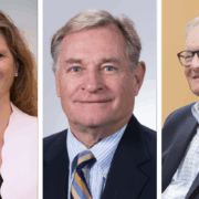 Julie Dagam, Philip Schneider, and Tom Thielke portraits