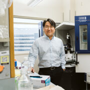 Seungpyo Hong in his lab