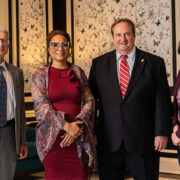 Evgenyi Shalaev, Yolanda Tolson, Steve Swanson, and Lynne Taylor pose for a photo