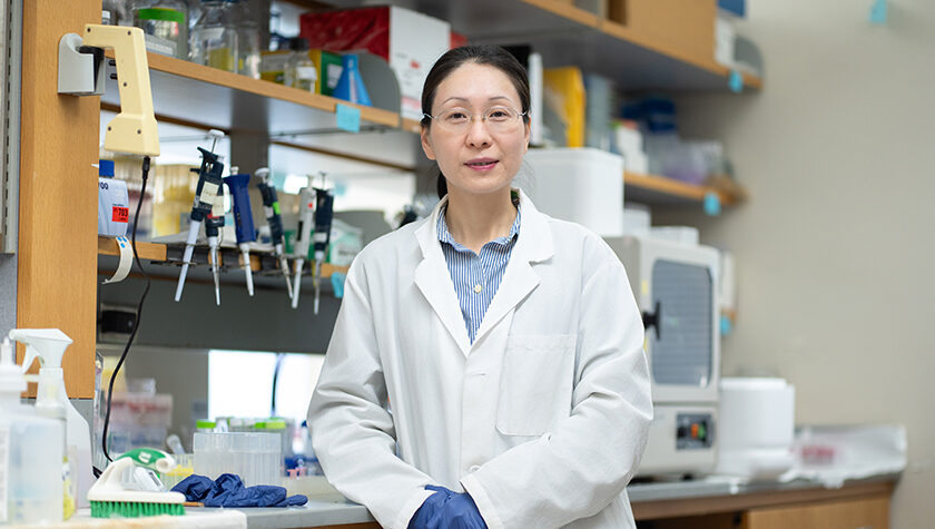Jiaoyang Jiang in her lab