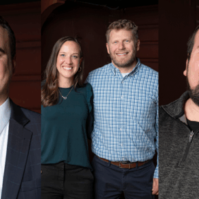 Dean Bowen, Jesse and Jessica Schaetzel, and Jason Jenders