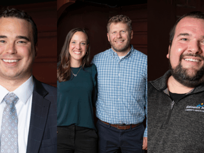 Dean Bowen, Jesse and Jessica Schaetzel, and Jason Jenders