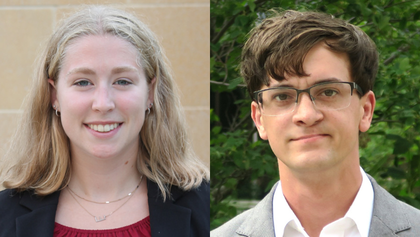 portraits of Emily Phillips and Liam O'Neil