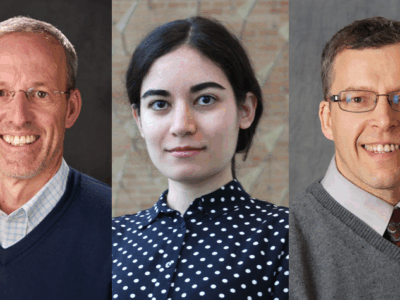 Dave Mott, Sara Nadi, and Bill Doucette headshots