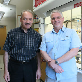 Dr. Sandro Mecozzi (left) and Dr. Michael Taylor (right).