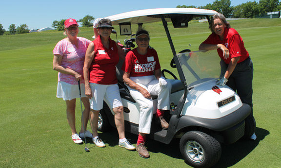 Left-right: Terry Audley, Pam Ploetz, Thora Vervoren, and Cindy Benning comprised the 2016 Par Excellence team.