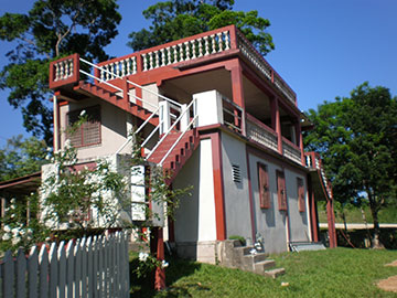 Building on hIllside in Belize