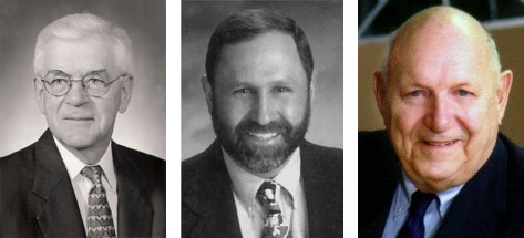 headshots: Dean August Lemberger, Joseph Wiederholt, and William Young