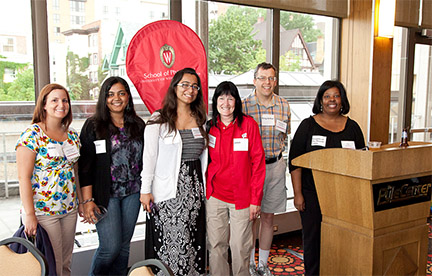 Attendees at the 2012 Midwest Social & Administrative Sciences Conference, held at UW-Madison.