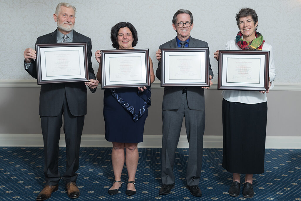 Ron Sorkness, Michelle Farrell, John Swann, and Susan Stein with their Citations of Merit.