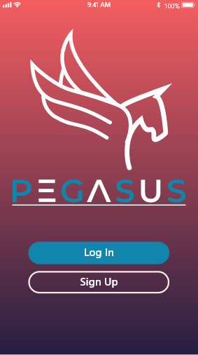 Screen shot of Pegasus Health app