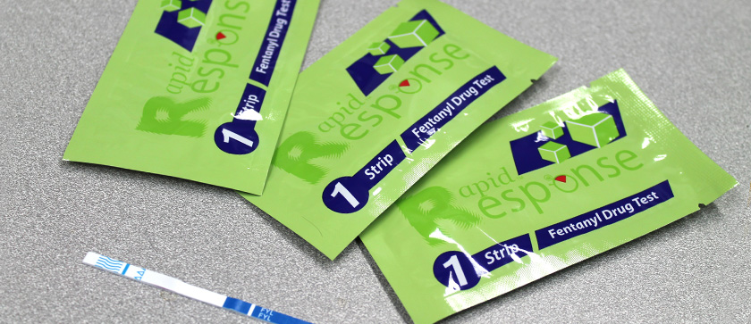 packets of fentanyl test strips